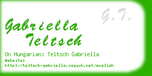 gabriella teltsch business card